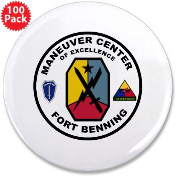 FB - M01 - 01 - Fort Benning - 3.5" Button (100 pack) - Click Image to Close