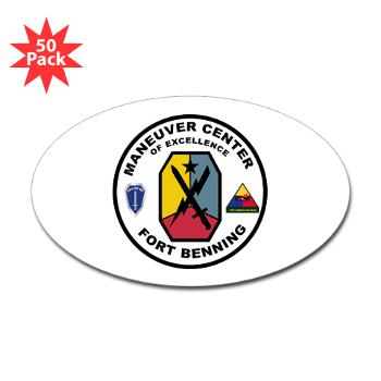 FB - M01 - 01 - Fort Benning - Sticker (Oval 50 pk) - Click Image to Close