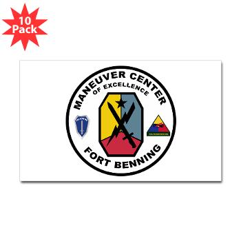 FB - M01 - 01 - Fort Benning - Sticker (Rectangle 10 pk)