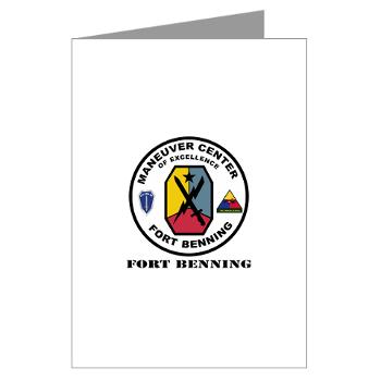 FB - M01 - 02 - Fort Benning with Text - Greeting Cards (Pk of 10)