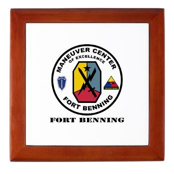 FB - M01 - 03 - Fort Benning with Text - Keepsake Box
