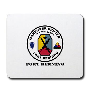 FB - M01 - 03 - Fort Benning with Text - Mousepad