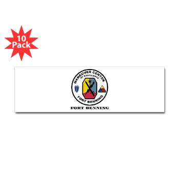 FB - M01 - 01 - Fort Benning with Text - Sticker (Bumper 10 pk) - Click Image to Close