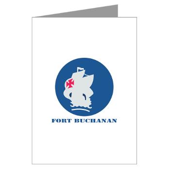 FBuchanan - M01 - 02 - Fort Buchanan with Text - Greeting Cards (Pk of 10)
