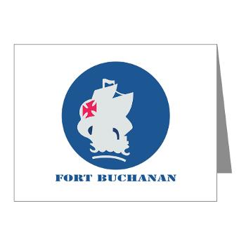 FBuchanan - M01 - 02 - Fort Buchanan with Text - Note Cards (Pk of 20) - Click Image to Close