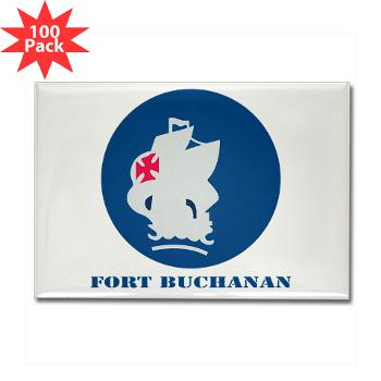FBuchanan - M01 - 01 - Fort Buchanan with Text - Rectangle Magnet (100 pack)