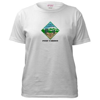 FC - A01 - 04 - Fort Carson with Text - Women's T-Shirt