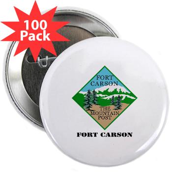FC - M01 - 01 - Fort Carson with Text - 2.25" Button (100 pack)