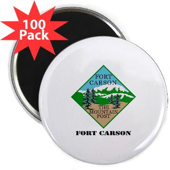 FC - M01 - 01 - Fort Carson with Text - 2.25" Magnet (100 pack)
