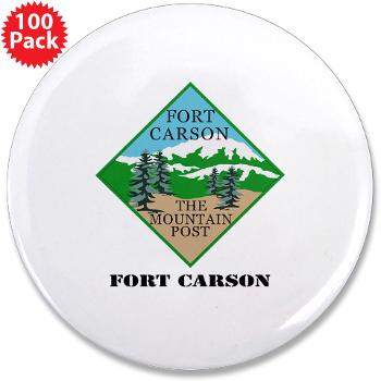FC - M01 - 01 - Fort Carson with Text - 3.5" Button (100 pack)