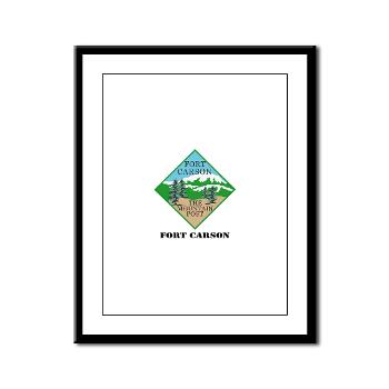 FC - M01 - 02 - Fort Carson with Text - Framed Panel Print