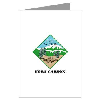FC - M01 - 02 - Fort Carson with Text - Greeting Cards (Pk of 10)
