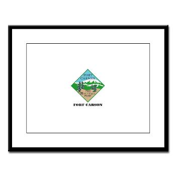 FC - M01 - 02 - Fort Carson with Text - Large Framed Print