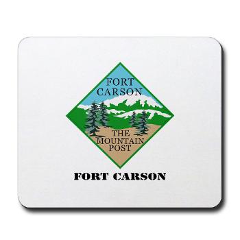 FC - M01 - 03 - Fort Carson with Text - Mousepad