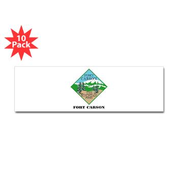 FC - M01 - 01 - Fort Carson with Text - Sticker (Bumper 10 pk)