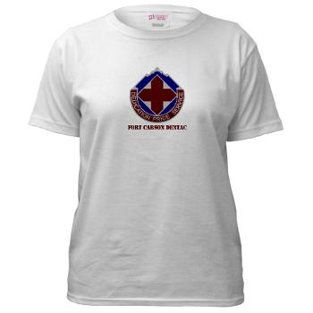 FCDENTAC - A01 - 04 - DUI - Fort Carson DENTAC with Text - Women's T-Shirt