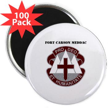 FCMEDDAC - M01 - 01 - DUI - Fort Carson MEDDAC with Text - 2.25" Magnet (100 pack)