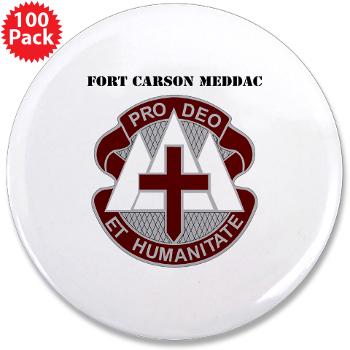 FCMEDDAC - M01 - 01 - DUI - Fort Carson MEDDAC with Text - 3.5" Button (100 pack)