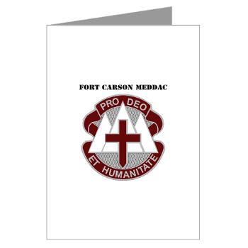 FCMEDDAC - M01 - 02 - DUI - Fort Carson MEDDAC with Text - Greeting Cards (Pk of 10) - Click Image to Close