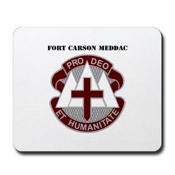 FCMEDDAC - M01 - 03 - DUI - Fort Carson MEDDAC with Text - Mousepad