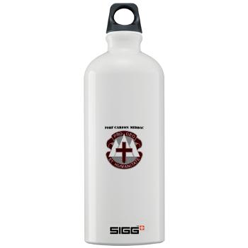 FCMEDDAC - M01 - 03 - DUI - Fort Carson MEDDAC with Text - Sigg Water Bottle 1.0L