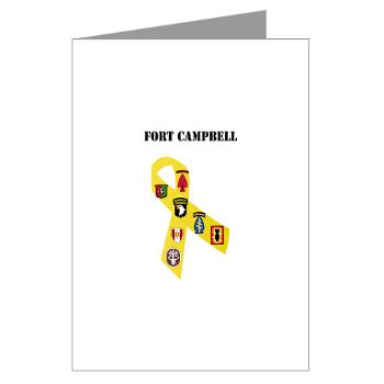 FCampbell - M01 - 02 - Fort Campbell with Text - Greeting Cards (Pk of 20)
