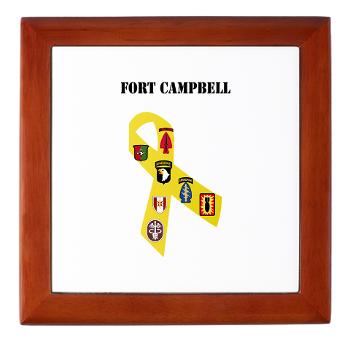 FCampbell - M01 - 03 - Fort Campbell with Text - Keepsake Box