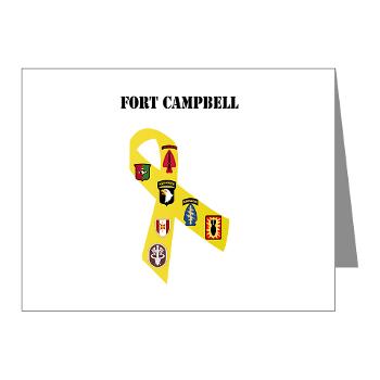 FCampbell - M01 - 02 - Fort Campbell with Text - Note Cards (Pk of 20)
