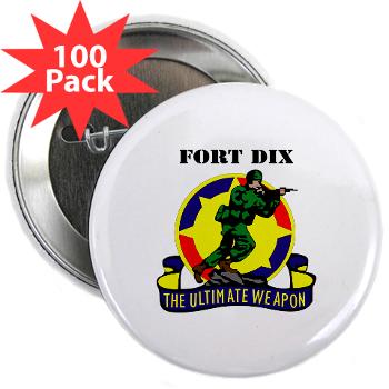 FD - M01 - 01 - Fort Dix with Text - 2.25" Button (100 pack)
