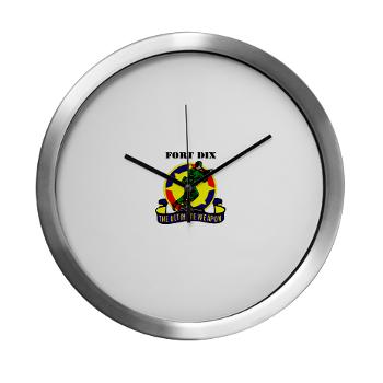 FD - M01 - 03 - Fort Dix with Text - Modern Wall Clock
