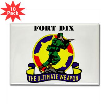FD - M01 - 01 - Fort Dix with Text - Rectangle Magnet (10 pack) - Click Image to Close