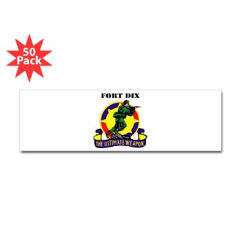 FD - M01 - 01 - Fort Dix with Text - Sticker (Bumper 50 pk) - Click Image to Close