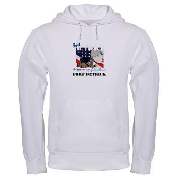 FDetrick - A01 - 03 - Fort Detrick with Text - Hooded Sweatshirt