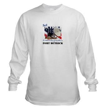FDetrick - A01 - 03 - Fort Detrick with Text - Long Sleeve T-Shirt