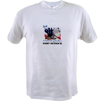 FDetrick - A01 - 04 - Fort Detrick with Text - Value T-shirt