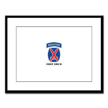 FD - M01 - 02 - Fort Drum with Text - Large Framed Print