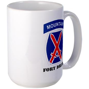 FD - M01 - 03 - Fort Drum with Text - Large Mug - Click Image to Close