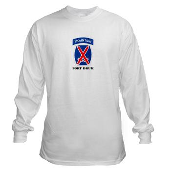 FD - A01 - 03 - Fort Drum with Text - Long Sleeve T-Shirt