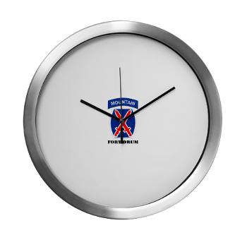 FD - M01 - 03 - Fort Drum with Text - Modern Wall Clock