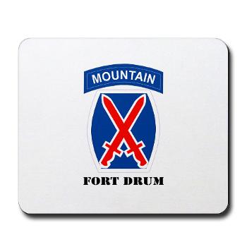FD - M01 - 03 - Fort Drum with Text - Mousepad