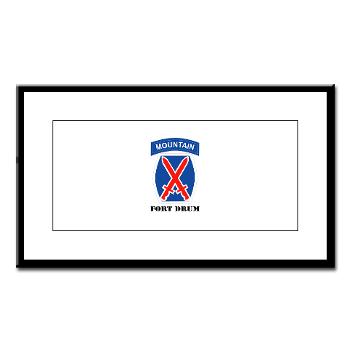 FD - M01 - 02 - Fort Drum with Text - Small Framed Print