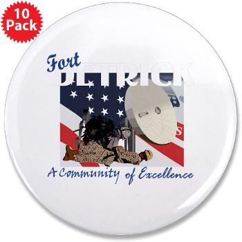 FDetrick - M01 - 01 - Fort Detrick - 3.5" Button (10 pack) - Click Image to Close