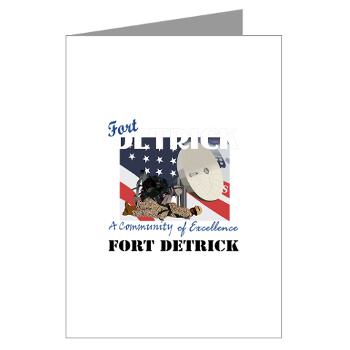 FDetrick - M01 - 02 - Fort Detrick with Text - Greeting Cards (Pk of 10)