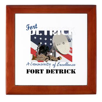 FDetrick - M01 - 03 - Fort Detrick with Text - Keepsake Box