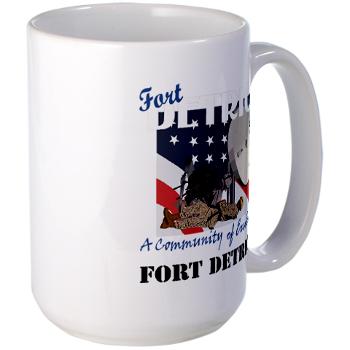 FDetrick - M01 - 03 - Fort Detrick with Text - Large Mug