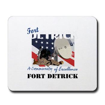 FDetrick - M01 - 03 - Fort Detrick with Text - Mousepad