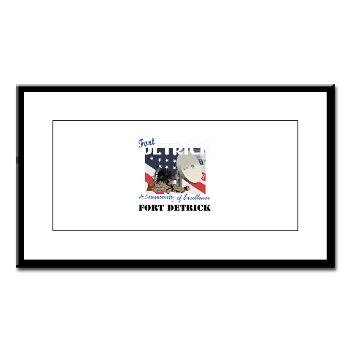 FDetrick - M01 - 02 - Fort Detrick with Text - Small Framed Print