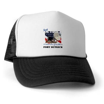 FDetrick - A01 - 02 - Fort Detrick with Text - Trucker Hat