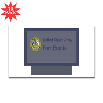 FEustis - M01 - 01 - Fort Eustis - Sticker (Rectangle 10 pk)