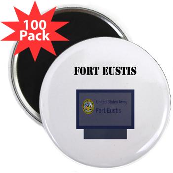 FEustis - M01 - 01 - Fort Eustis with Text - 2.25" Magnet (100 pack)